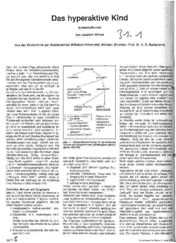 Vorschauseite 1: Das hyperaktive Kind