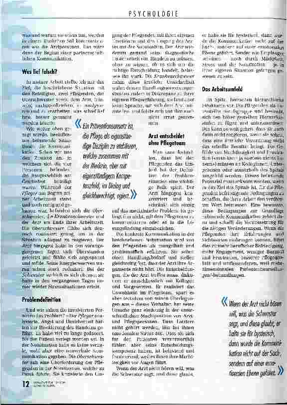 Vorschauseite 3: Aneinander vorbeireden kann die Gesundheit gefährden Kommunikation in Stresssituationen