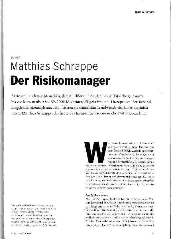 Vorschauseite 1: Der Risikomanager