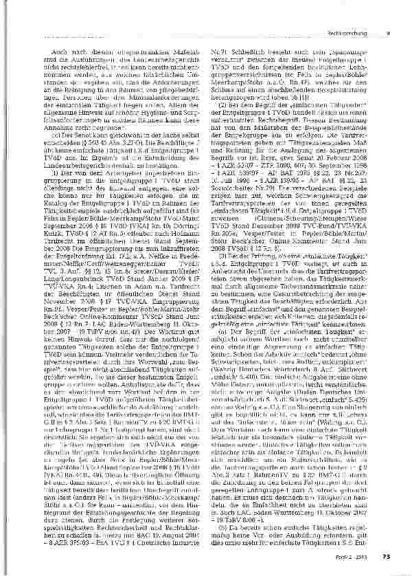 Vorschauseite 6: Eingruppierung - einfachste Tätigkeit nach dem TVöD