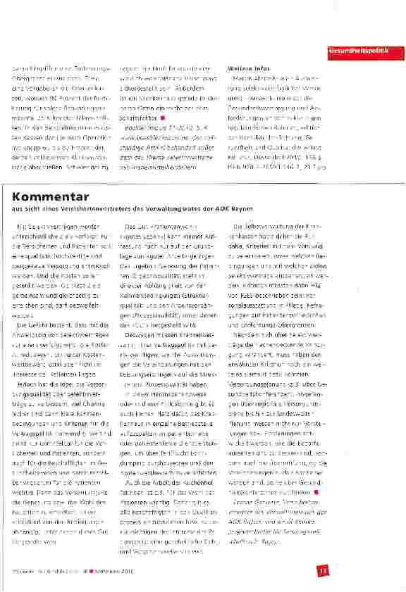 Vorschauseite 2: Selektivverträge zwischen Krankenkassen und Krankenhäusern?