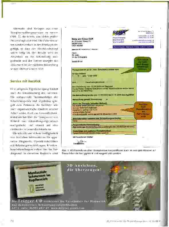 Vorschauseite 3: Computertipp für Physiotherapeuten