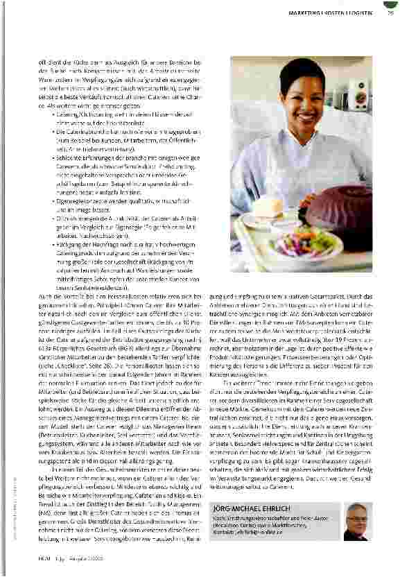 Vorschauseite 4: VERPFLEGUNGSMANAGEMENTCatering - make or buy?
