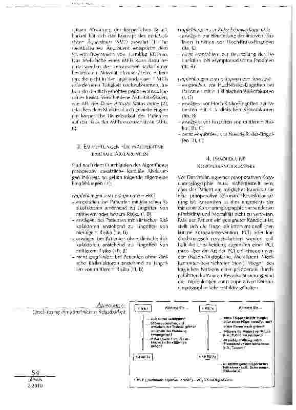 Vorschauseite 4: DER KARDIALE RISIKOPATIENT IN DERANÄSTHESIE: WAS MUSS PRÄOPERATIV ABGEKLÄRT WERDEN?
