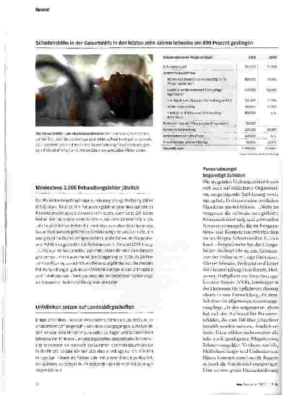 Vorschauseite 3: Prämienerhöhungen sind vermeidbar