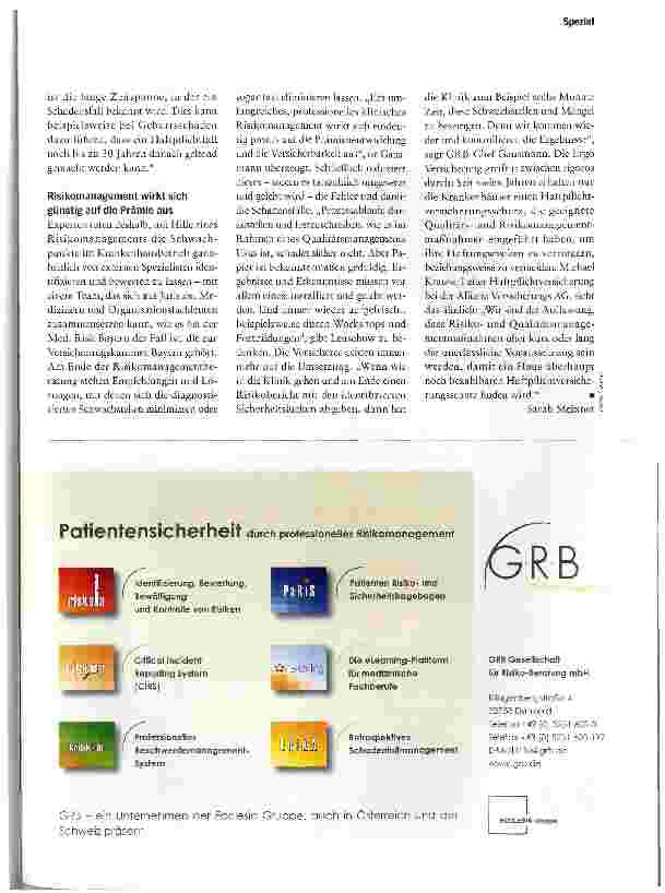 Vorschauseite 4: Prämienerhöhungen sind vermeidbar