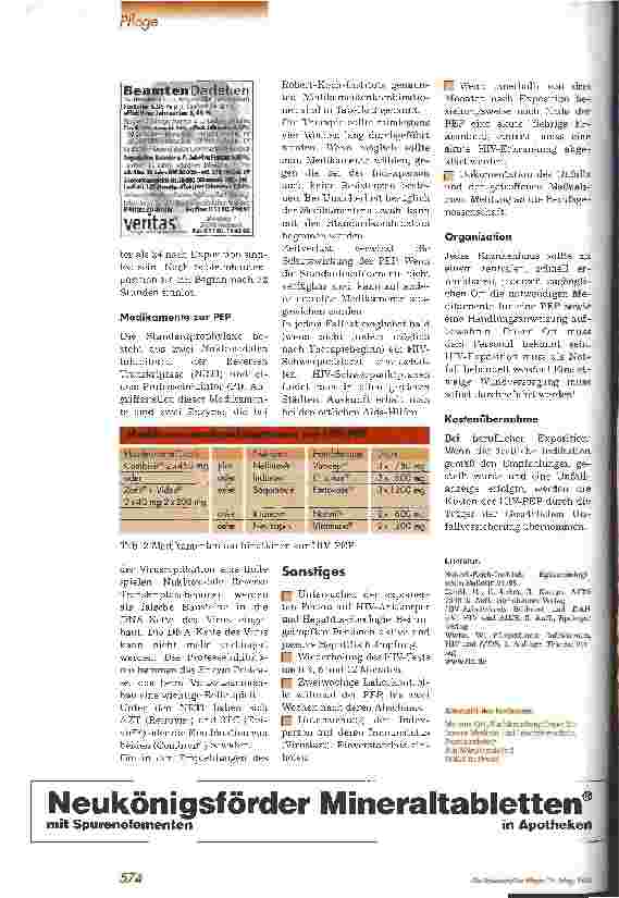 Vorschauseite 3: Berufliche HIV-Exposition Erstversorgung und Postexpositionsprophylaxe