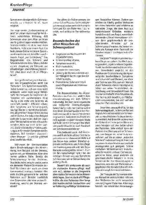 Vorschauseite 3: Schmerzen im Alter Aus der geriatrischen Fachklinik Neuburg