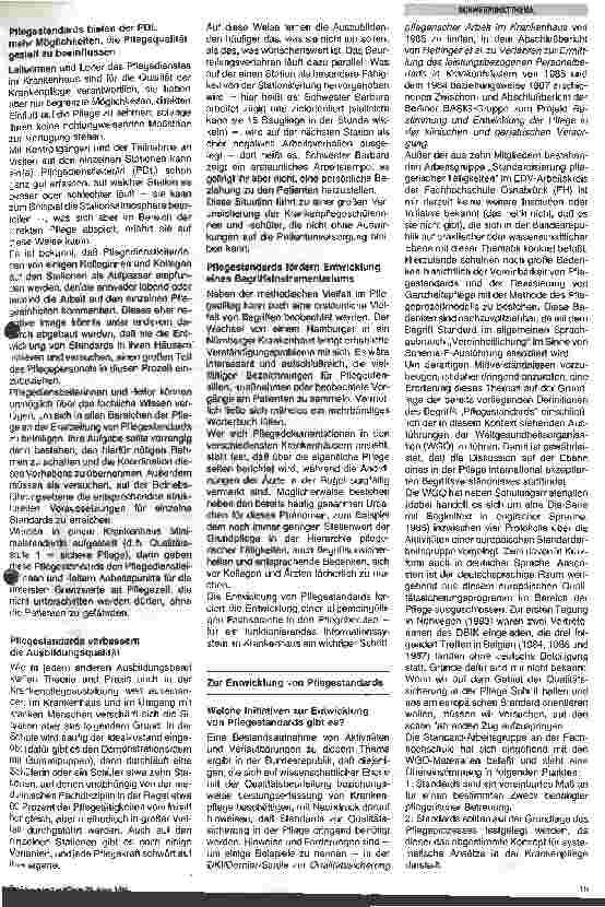 Vorschauseite 3: Sicherung des Qualitätsniveaus pflegerischer Arbeit durch Pflegestandards