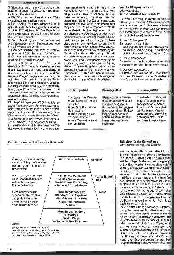 Vorschauseite 4: Sicherung des Qualitätsniveaus pflegerischer Arbeit durch Pflegestandards