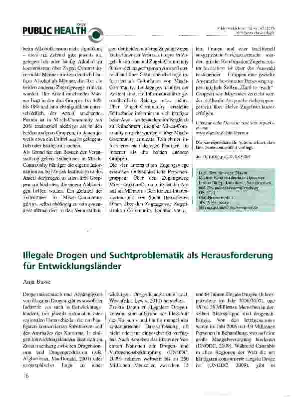 Vorschauseite 3: Angebote zur Suchtprävention für Migranten