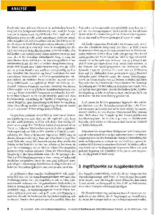 Vorschauseite 2: Arzneimittelschnellbewertung - ein Ansatz zur Bewältigung des Arzneimittelausgaben-Problems
