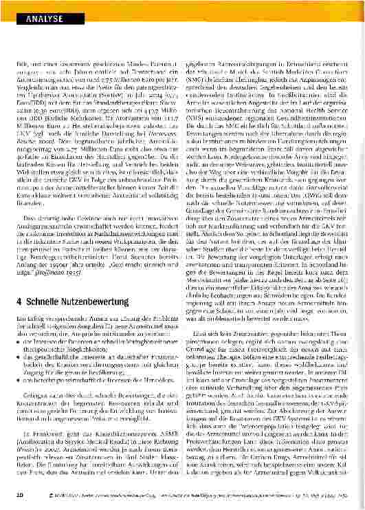 Vorschauseite 4: Arzneimittelschnellbewertung - ein Ansatz zur Bewältigung des Arzneimittelausgaben-Problems