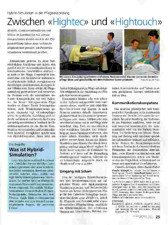 Vorschauseite 1: Zwischen «Hightec» und «Hightouch»