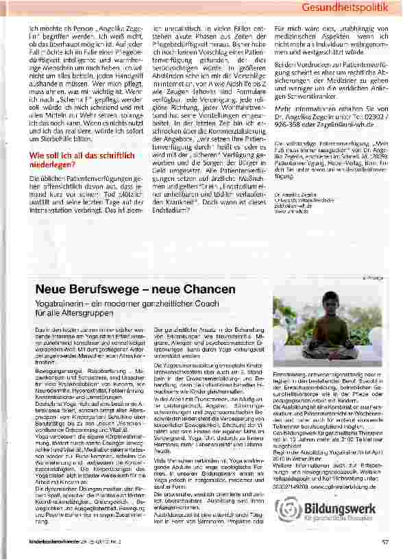 Vorschauseite 2: Ergänzungen zur Patientenverfügung
