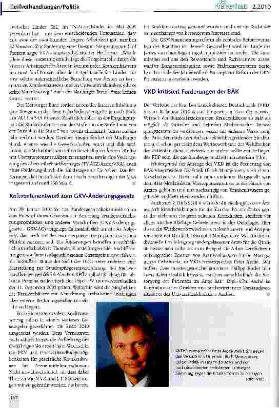 Vorschauseite 5: Krankenhäuser lehnen geforderte Personalkostensteigerungen ab