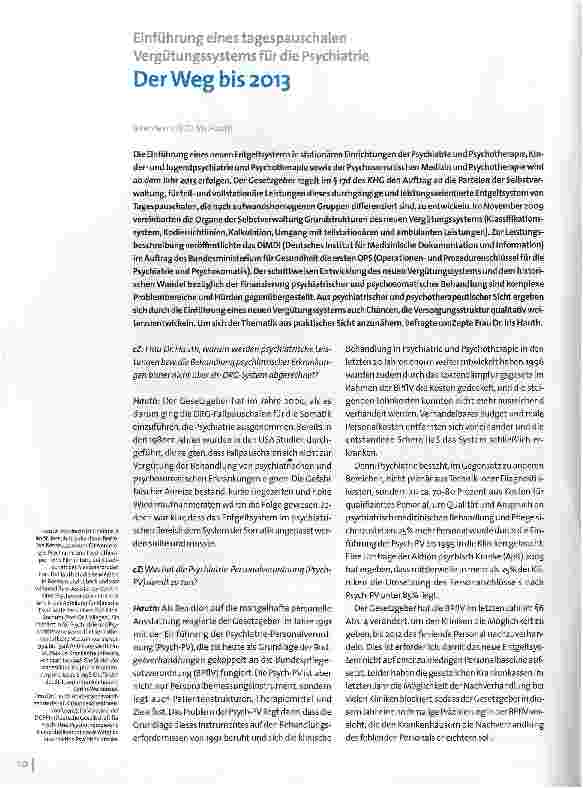 Vorschauseite 1: Der Weg bis 2013