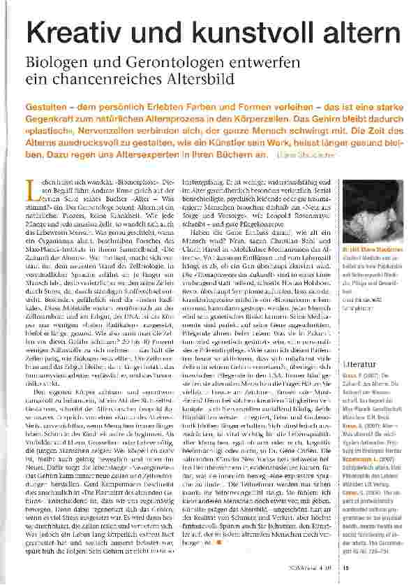 Vorschauseite 1: Kreativ und kunstvoll altern