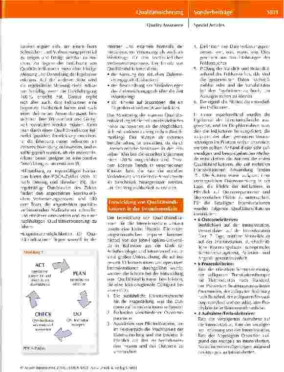 Vorschauseite 3: Qualitätsindikatoren in der Intensivmedizin: wozu?