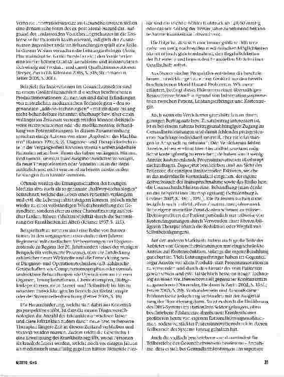 Vorschauseite 6: Kostensteigerungen im Gesundheitswesen
