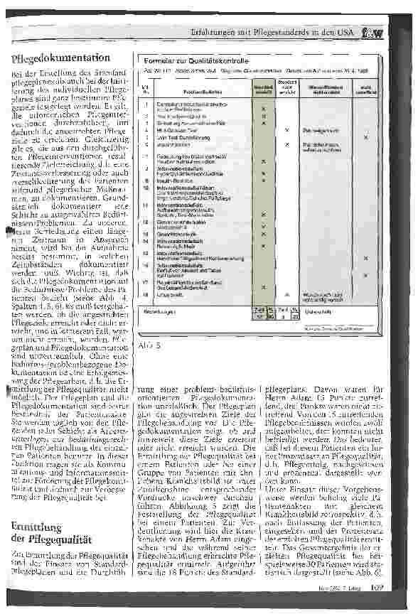 Vorschauseite 5: Erfahrungen mit Pflegestandards in den USA und Möglichkeiten der Umsetzung in der BRD unter dem Aspekt Qualitätssicherung