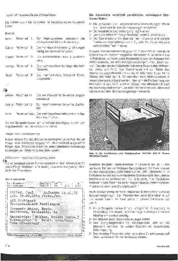 Vorschauseite 3: Heimbewohner-Datei für Alten-, Pflegeund Behinderten-Heime