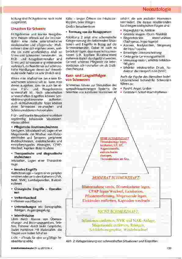 Vorschauseite 5: Schmerzerfassung und Schmerztherapie bei Frühgeborenen