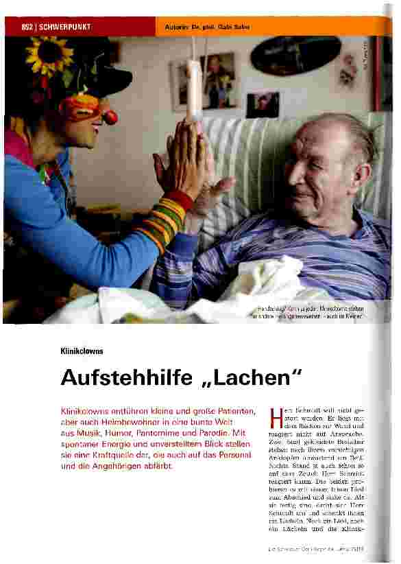 Vorschauseite 1: Aufstehhilfe „Lachen