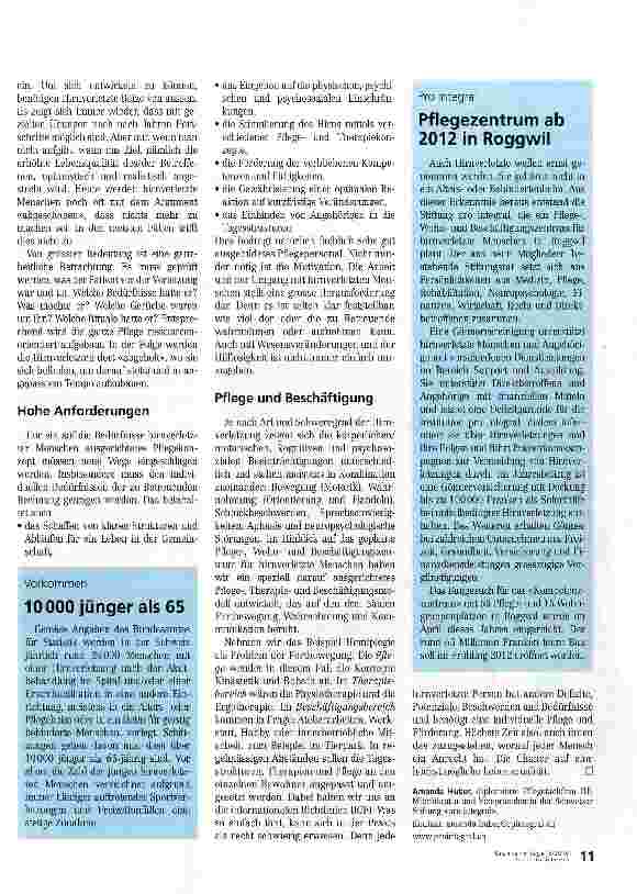 Vorschauseite 2: Mit 30 ins Pflegeheim?