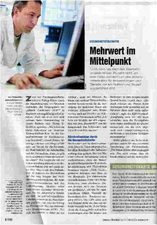 Vorschauseite 1: Mehrwert im Mittelpunkt