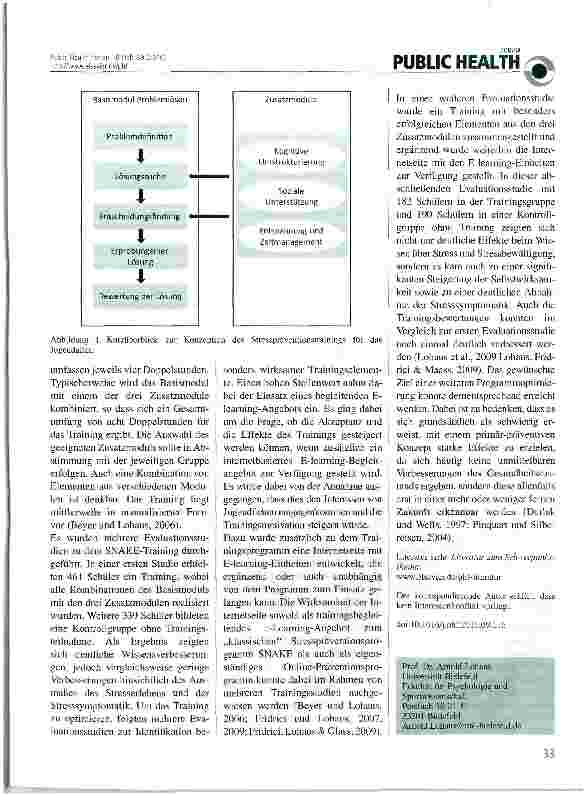 Vorschauseite 2: Stressprävention im Jugendalter