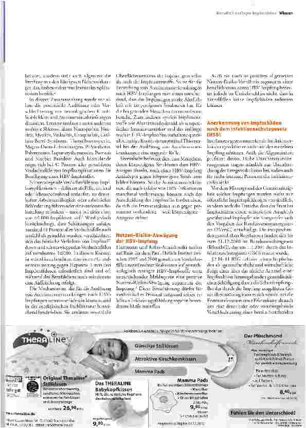Vorschauseite 2: Entschädigung berufsbedingter Impfschäden