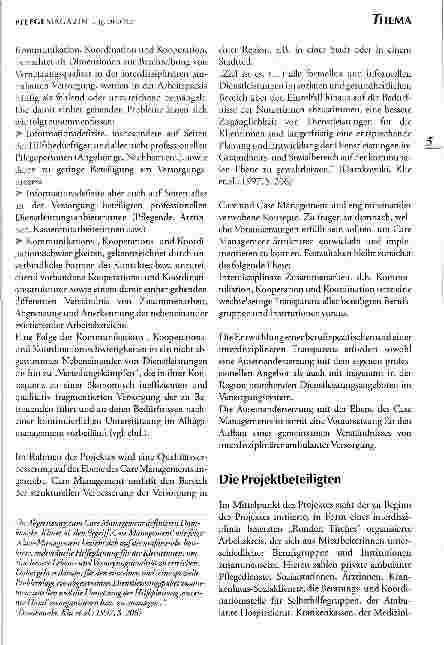 Vorschauseite 2: Interdisziplinäre ambulante Versorgung Qualität durch Vernetzung