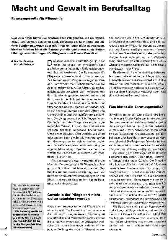 Vorschauseite 1: Macht und Gewalt im Berufsalltag