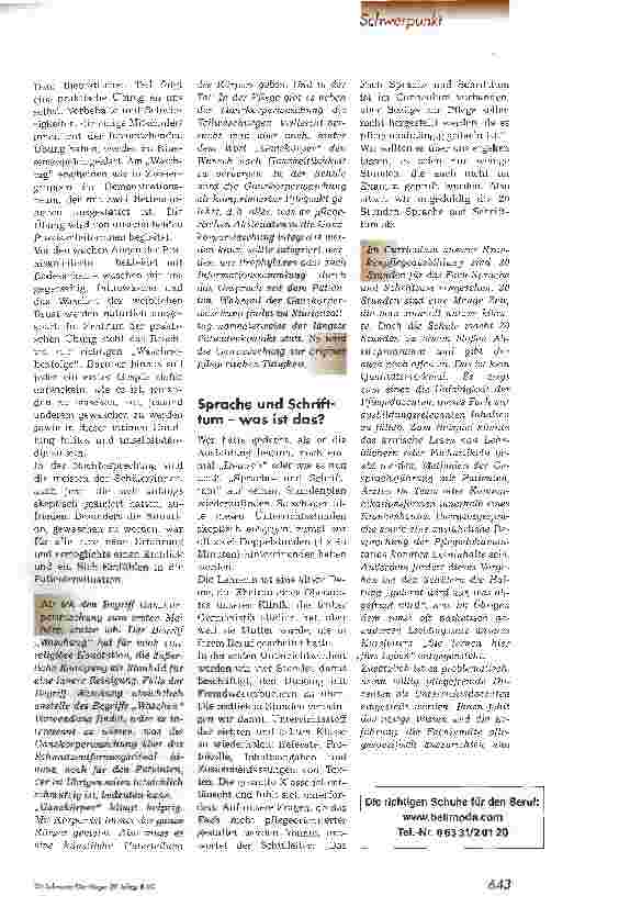 Vorschauseite 2: Aus dem Tagebuch einer Krankenpflegeschülerin