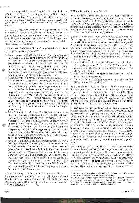 Vorschauseite 2: Zur Qualität von Dienstübergaberegelungen auf Pflegstationen