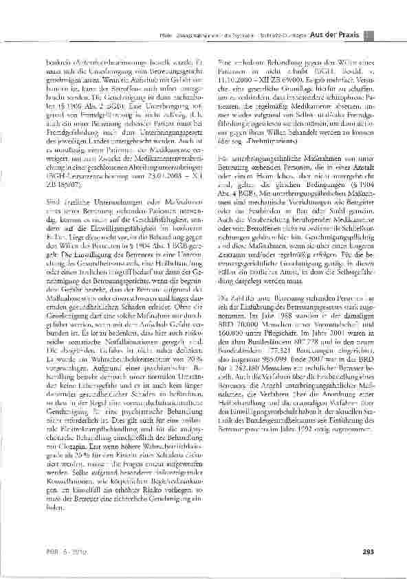 Vorschauseite 3: Zwangsmaßnahmen in der Psychiatrie Rechtliche Grundlagen