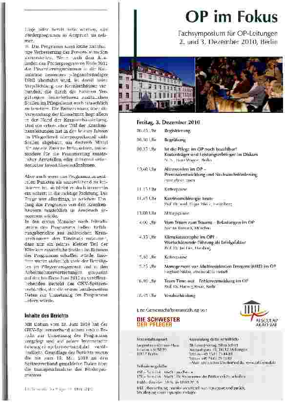 Vorschauseite 4: Förderprogramm Pflege: Erster Bericht liegt vor