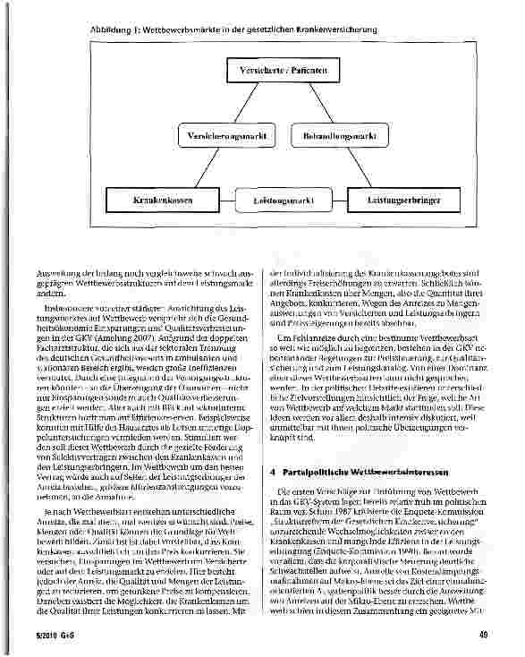 Vorschauseite 3: Wettbewerb im deutschen Gesundheitswesen Ideen und Interessen bei der Reform der gesetzlichen Krankenversicherung