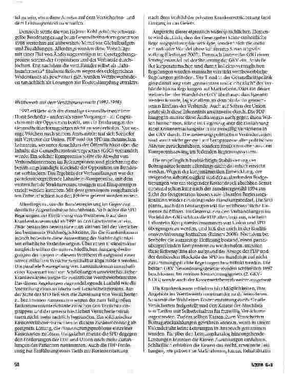Vorschauseite 4: Wettbewerb im deutschen Gesundheitswesen Ideen und Interessen bei der Reform der gesetzlichen Krankenversicherung