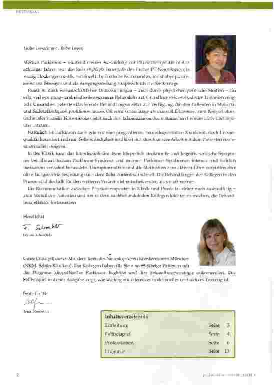 Vorschauseite 2: PARKINSON-SYNDROME