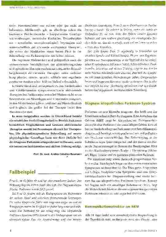 Vorschauseite 4: PARKINSON-SYNDROME