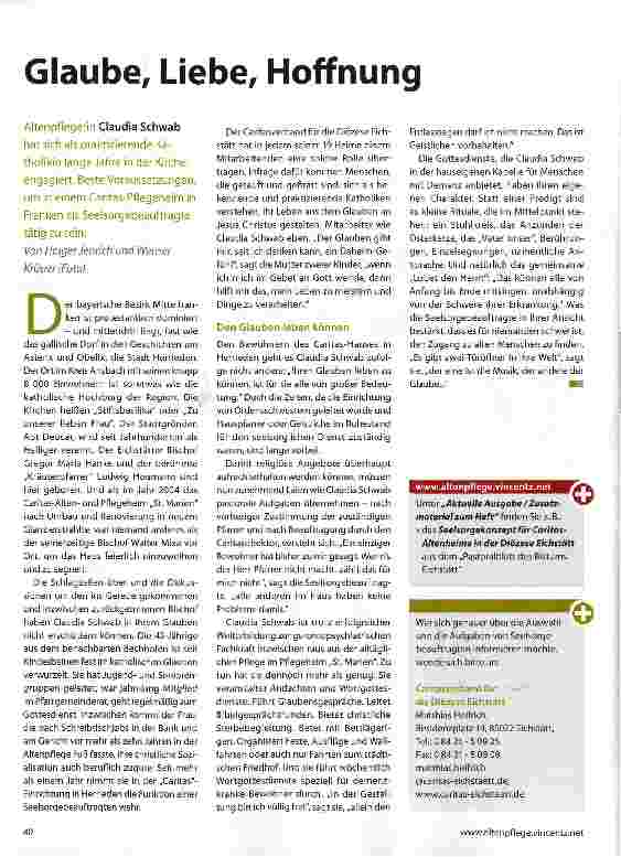 Vorschauseite 1: Glaube, Liebe, Hoffnung