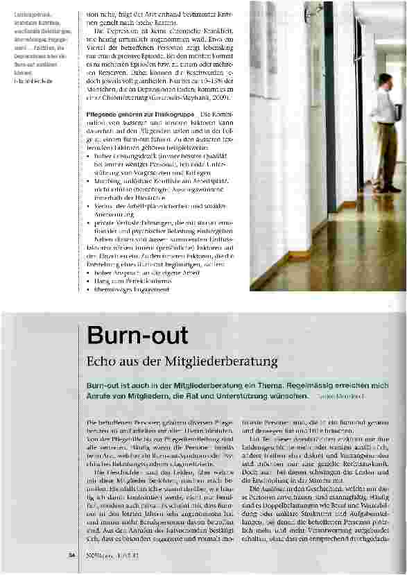Vorschauseite 3: Von Depressionen und Burn-out