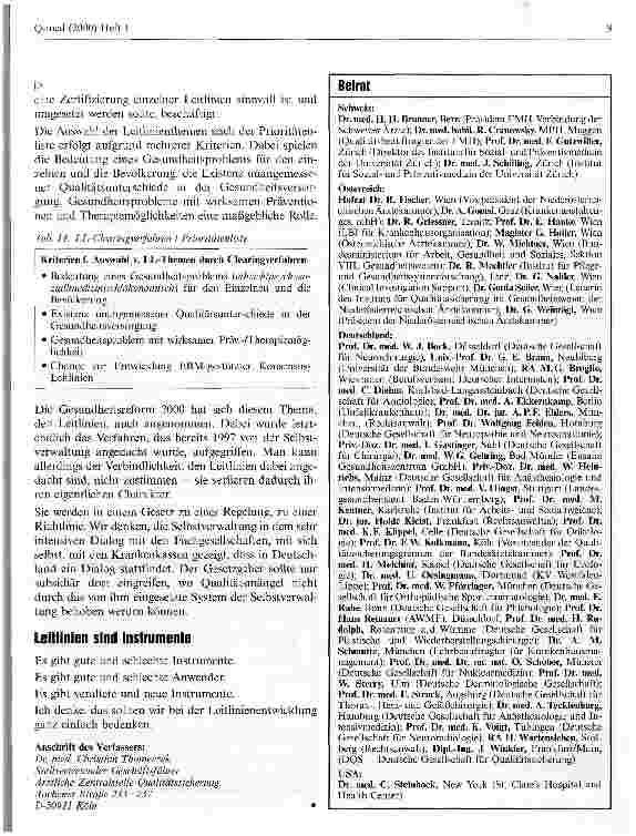 Vorschauseite 6: Medizinische Leitlinien - Instrumente des Qualitätsmanagements?
