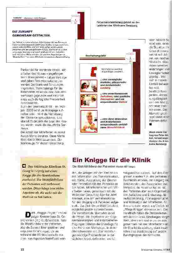 Vorschauseite 2: Beständigkeit und Flexibilität Das Marketingkonzept des Klinikums Bernburg