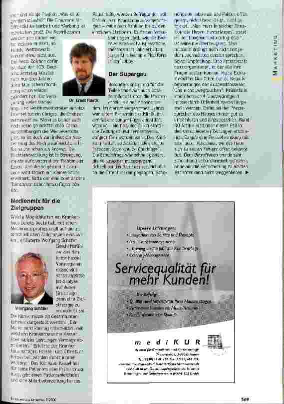 Vorschauseite 2: Spielen auf dem Medieninstrumenten ku-Profi-Seminar Erfolgreiche Medienarbeit für Krankenhäuser