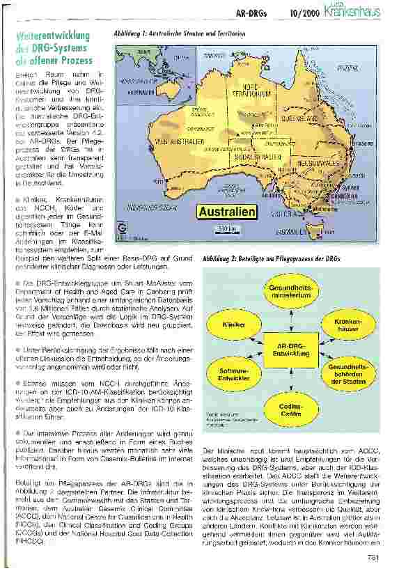 Vorschauseite 3: Australische DRGs in der Diskussion Tagungsbericht von der 12. Casemix-Konderenz in Cairns