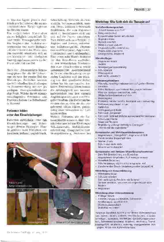 Vorschauseite 2: Auf Tuchfühlung mit der Therapie