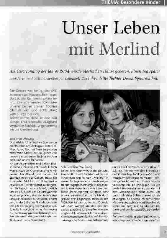 Vorschauseite 1: Unser Leben mit Merlind